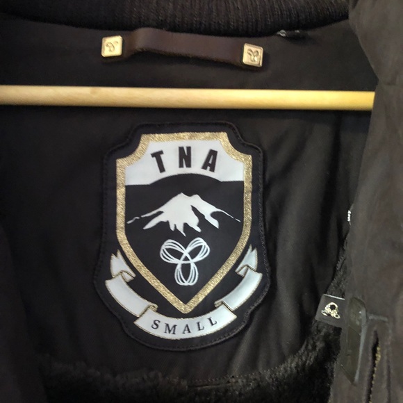 Aritzia TNA Winter Long Parka Dark Brown - Picture 11 of 15